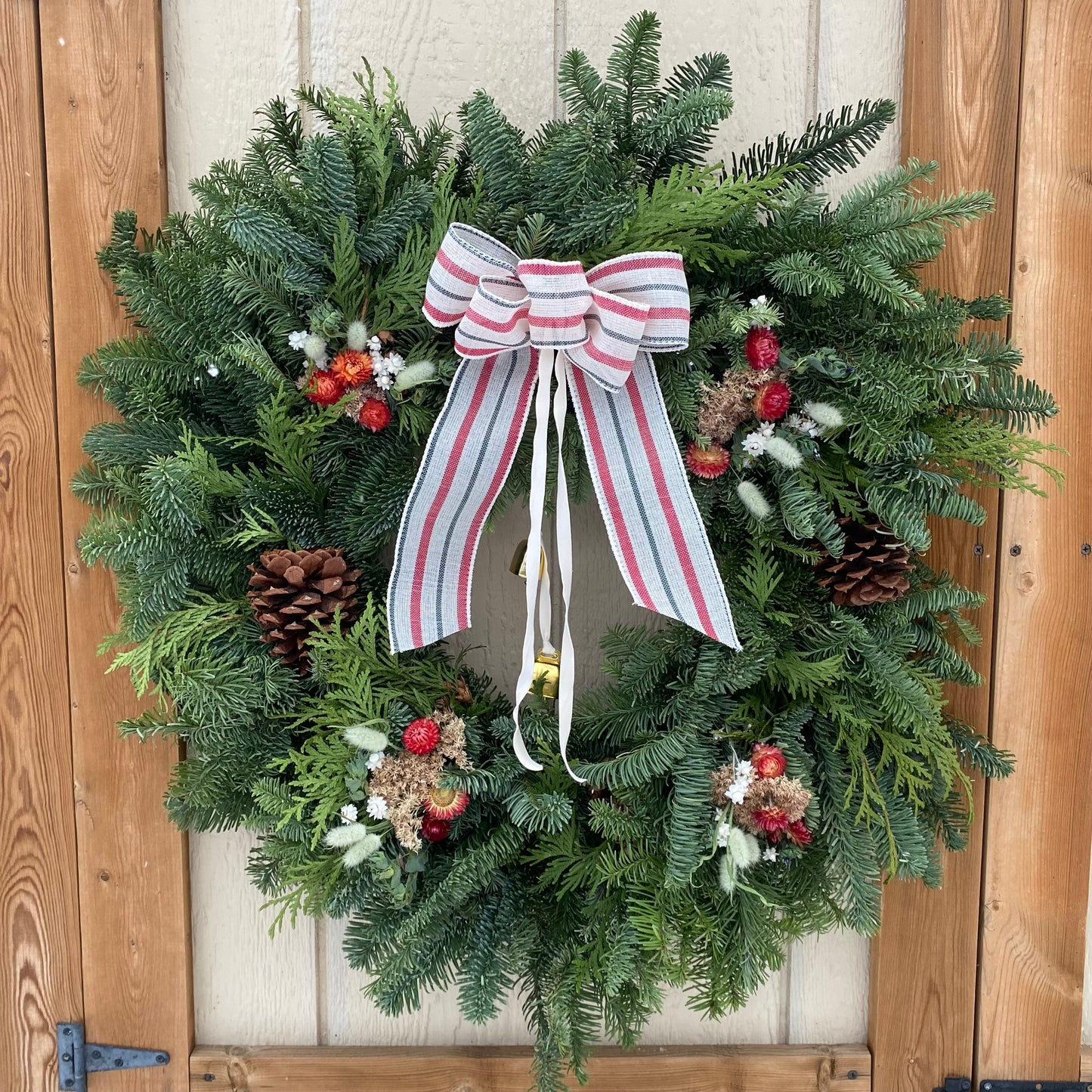 Harvest Glow Evergreen Wreath