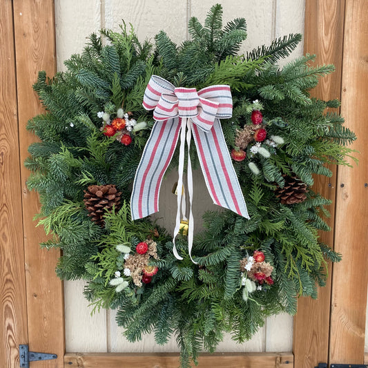 Harvest Glow Evergreen Wreath