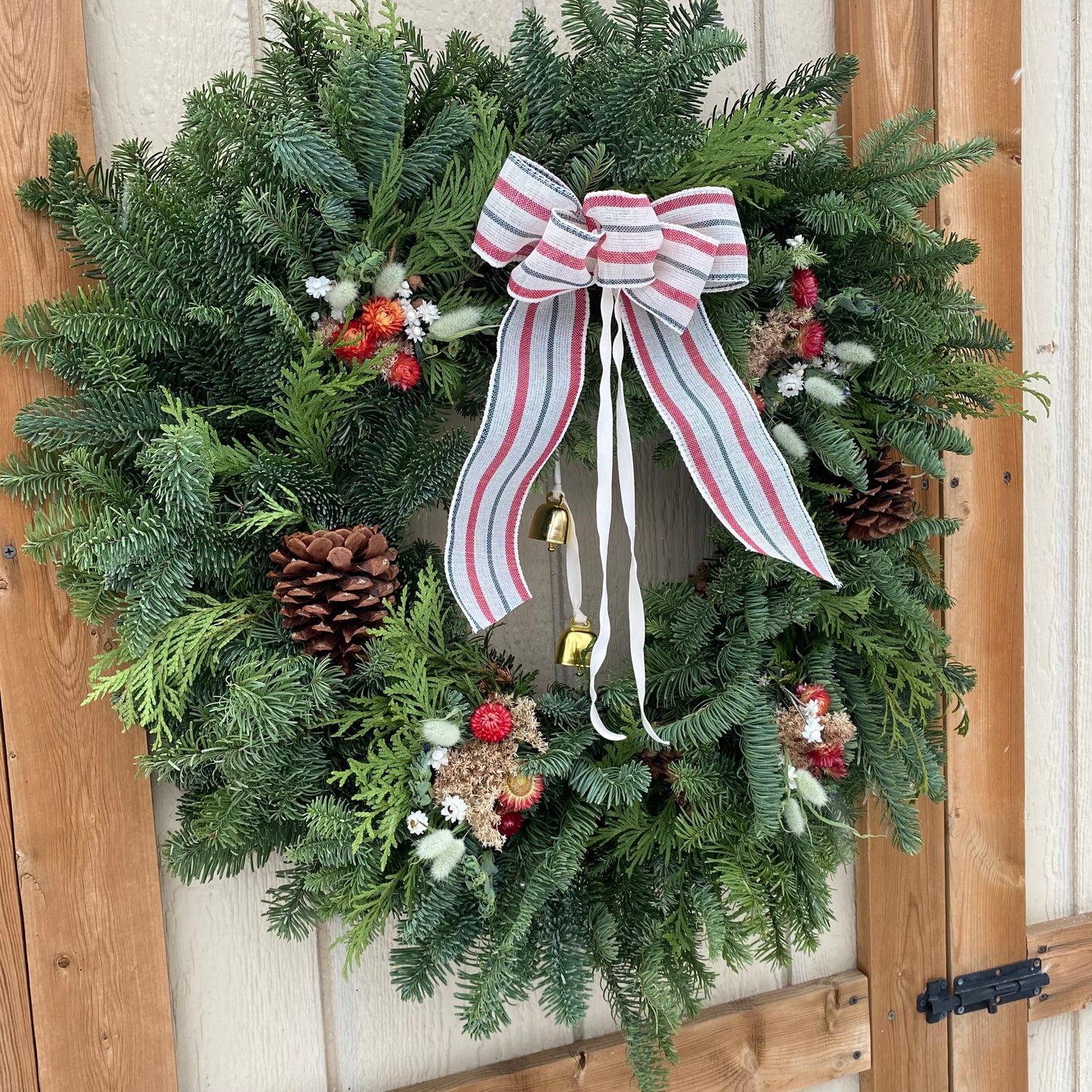 Harvest Glow Evergreen Wreath