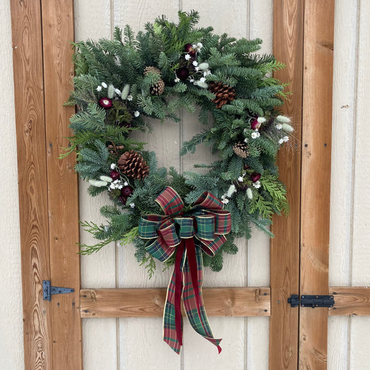 Winter Plum Wreath