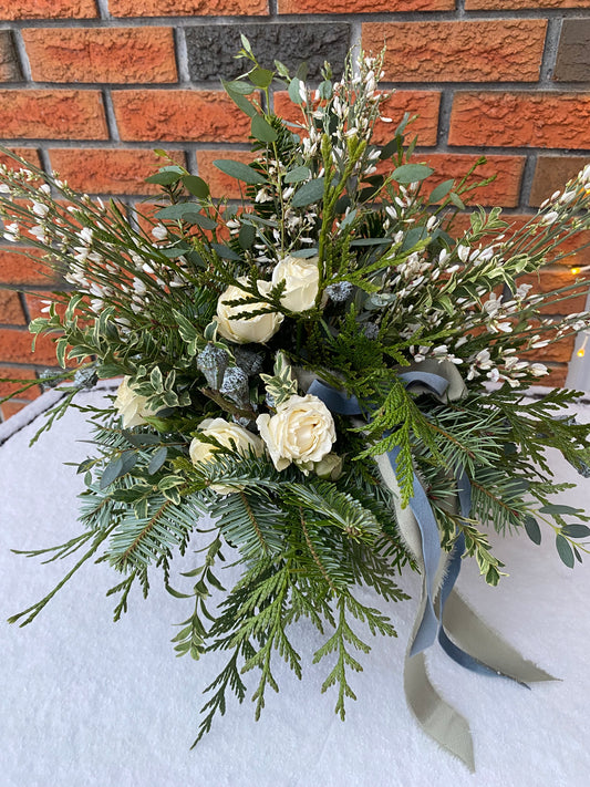 Tall White Centerpiece