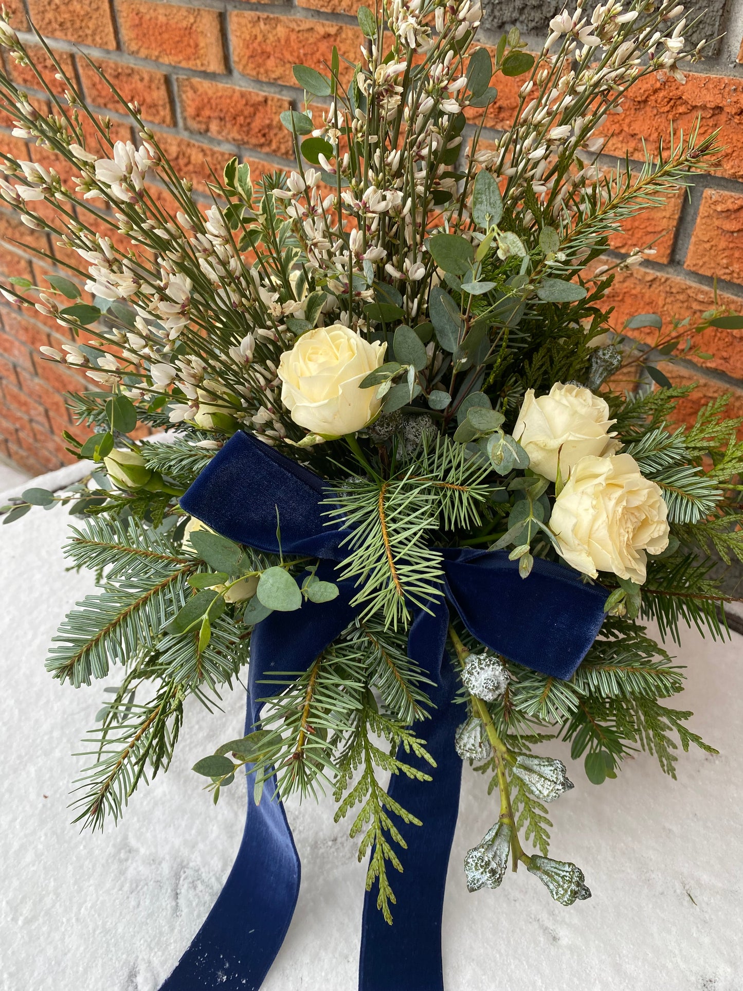 Tall White Centerpiece